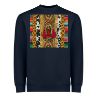 Navy lady of Guadalupe Heavyweight Sweatshirt - Jasminsmagicworld
