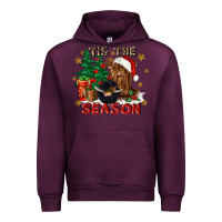 Mauve Wine tis the season Urban Hoodie - CowGirlArtShop
