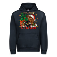 Navy tis the season Urban Hoodie - CowGirlArtShop