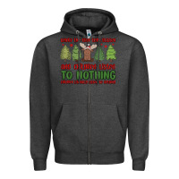 Charcoal Heather where the tree tops glisten Zipper Hoodie - MaliasSmallBusiness