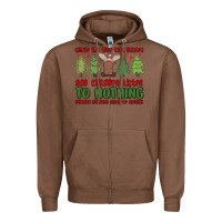 Chestnut where the tree tops glisten Zipper Hoodie - MaliasSmallBusiness