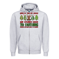 Heather Grey where the tree tops glisten Zipper Hoodie - MaliasSmallBusiness