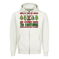 Oatmeal Heather where the tree tops glisten Zipper Hoodie - MaliasSmallBusiness