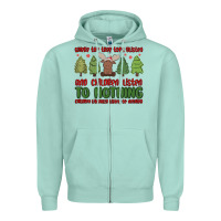 Seafoam where the tree tops glisten Zipper Hoodie - MaliasSmallBusiness