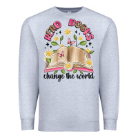 Heather Grey read books change the world artiststas Premium Sweatshirt - Artiststas