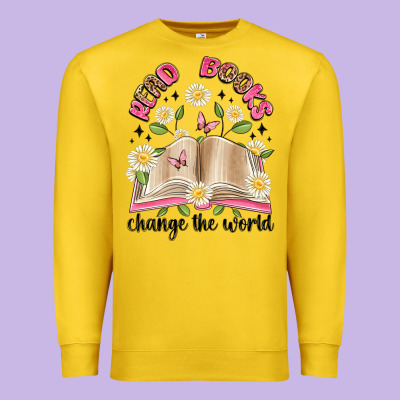 Read Books Change The World Artiststas Premium Sweatshirt Designed By Artiststas