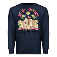 Navy read books change the world artiststas Premium Sweatshirt - Artiststas