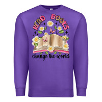 Purple read books change the world artiststas Premium Sweatshirt - Artiststas