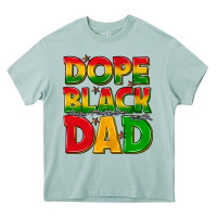 Dope Black Dad With Stars Heavy Core Tee | Teevron