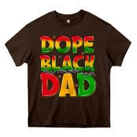 Chocolate Brown dope black dad with stars Heavy Core Tee - texasbilliewilder
