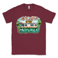 Burgundy escape to the unknown Classic Tee - NancyCooperArtShop