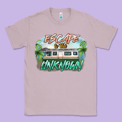 Escape To The Unknown Classic Tee Designed By Nancycooperartshop