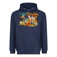 Navy cutest pumpkins in the patch Heavyweight Hoodie - LillyAllenDesigns
