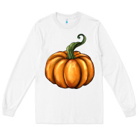 White pumpkin Long Sleeve Tee - BarkalooDesign