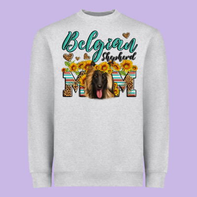Belgian Shepherd Mom Heavyweight Sweatshirt Designed By Artiststas