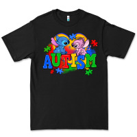 Black autism stitch with lilo Premium Tee - AdoDesignShop