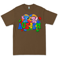 Cacao autism stitch with lilo Premium Tee - AdoDesignShop
