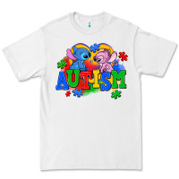 White autism stitch with lilo Premium Tee - AdoDesignShop