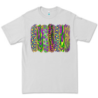 Dove Grey mardi gras brush stroke Premium Tee - RanaPortraitStore