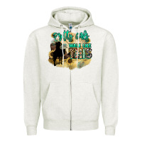 Oatmeal Heather pretty girls walk like this Zipper Hoodie - NancyCooperArtShop