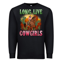 Black long live cowgirls artiststas Premium Sweatshirt - Artiststas