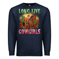 Navy long live cowgirls artiststas Premium Sweatshirt - Artiststas