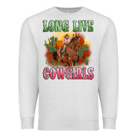 Oatmeal Heather long live cowgirls artiststas Premium Sweatshirt - Artiststas