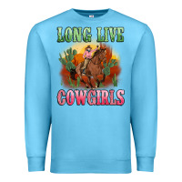 Ocean Blue long live cowgirls artiststas Premium Sweatshirt - Artiststas