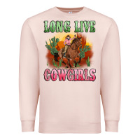 Pale Pink long live cowgirls artiststas Premium Sweatshirt - Artiststas