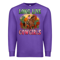 Purple long live cowgirls artiststas Premium Sweatshirt - Artiststas