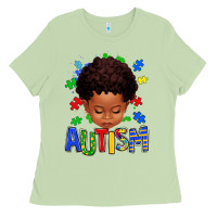 Matcha autism afro kid full face Ladies Tee - texasbilliewilder