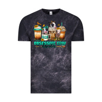 Cloud Black ocd obsessive cow disorder coffee cups Vintage Tee - Jasminsmagicworld