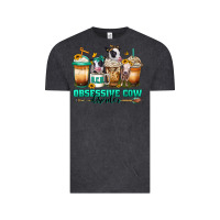 Vintage Black ocd obsessive cow disorder coffee cups Vintage Tee - Jasminsmagicworld