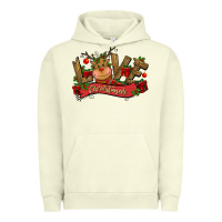 Pigment Pistachio love christmas reindeer Urban Hoodie - CowGirlArtShop