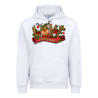 White love christmas reindeer Urban Hoodie - CowGirlArtShop