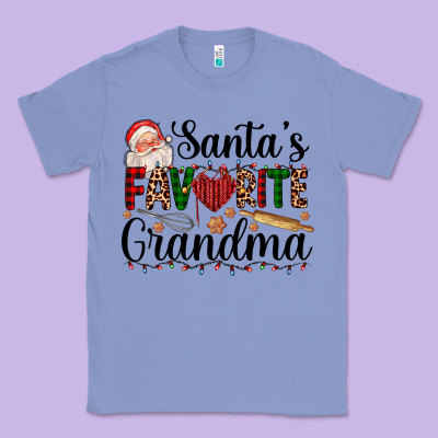 Santa's Favorite Grandma Classic Tee Designed By Adodesignshop