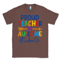 Chestnut Proud teacher to au-some students Classic Tee - CowhideDigitalArt