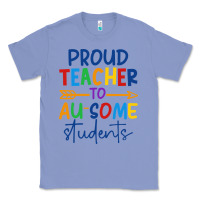 Colony Blue Proud teacher to au-some students Classic Tee - CowhideDigitalArt