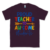 Plum Proud teacher to au-some students Classic Tee - CowhideDigitalArt