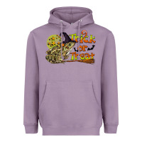 Lavender Trick Or Treat With Frog Heavyweight Hoodie - LillyAllenDesigns