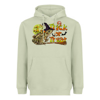 Matcha Trick Or Treat With Frog Heavyweight Hoodie - LillyAllenDesigns
