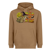 Toasted Coconut Trick Or Treat With Frog Heavyweight Hoodie - LillyAllenDesigns