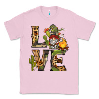 Bubblegum Pink love camping gnome Classic Tee - BarkalooDesign