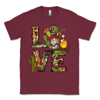 Burgundy love camping gnome Classic Tee - BarkalooDesign