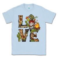 Dusty Blue love camping gnome Classic Tee - BarkalooDesign