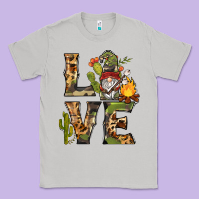 Love Camping Gnome Classic Tee Designed By Barkaloodesign