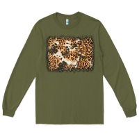 Army Green distressed leopard cowhide background Long Sleeve Tee - Jasminsmagicworld