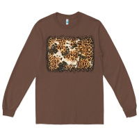 Chestnut distressed leopard cowhide background Long Sleeve Tee - Jasminsmagicworld