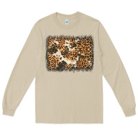 Mushroom distressed leopard cowhide background Long Sleeve Tee - Jasminsmagicworld