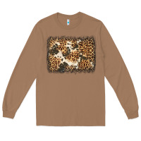 Toasted Coconut distressed leopard cowhide background Long Sleeve Tee - Jasminsmagicworld
